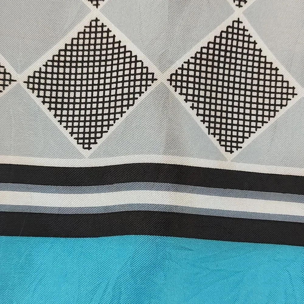 Alberte Geometric Square Scarf Vintage